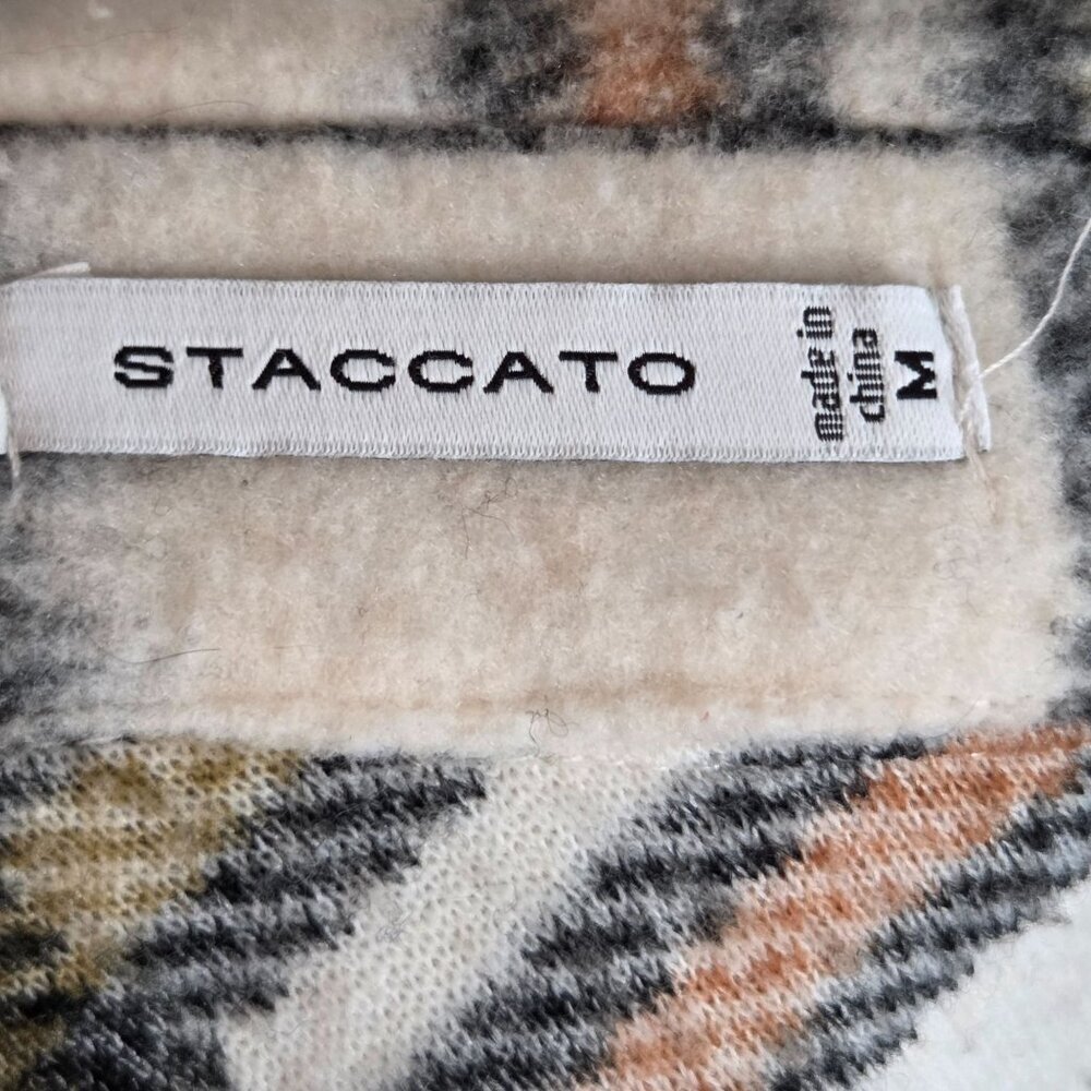 Staccato Women's Button Down Flannel Shirt-Jacket Plaid Size M - Picture 7 of 8
